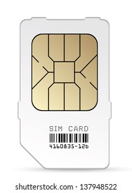 Sim Card Icon. Vector EPS-10