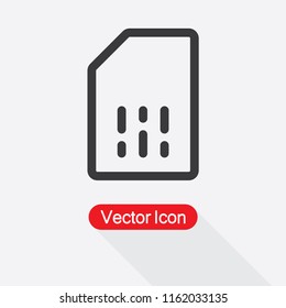 Sim Card Icon Vector Illustration Eps10
