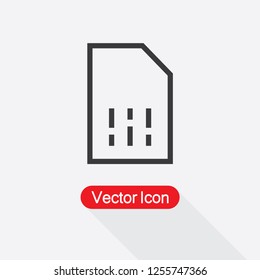 Sim Card Icon Vector Illustration Eps10