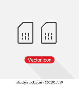 Sim Card Icon Vector Illustration Eps10