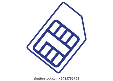 Sim card icon vector illustration. dual sim card sign and symbol