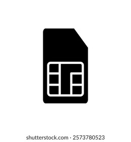 Sim card icon vector illustration. dual sim card sign and symbol