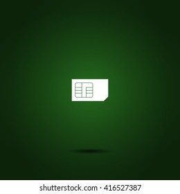 Sim card icon. Vector illustration