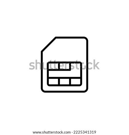 Sim card icon vector illustration. dual sim card sign and symbol