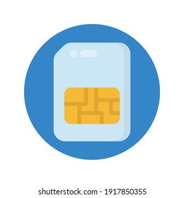 Sim Card Icon In Vector. Logotype