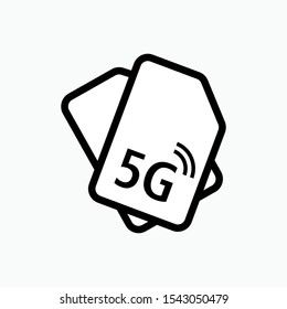 Sim Card Icon - Vector Sign and Symbol for Design, Presentation, Website or Apps Elements.