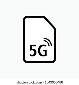 Sim Card Icon - Vector Sign and Symbol for Design, Presentation, Website or Apps Elements.