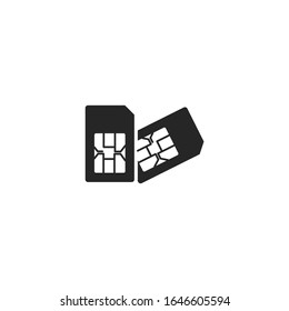 sim card Icon vector sign isolated for graphic and web design. sim card symbol template color editable on white background.