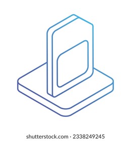 Sim Card Icon, Vektorgrafik.
