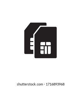 sim card icon vector symbol template