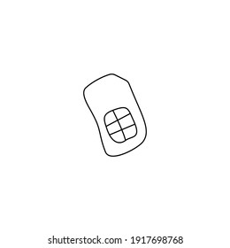 sim card icon vector symbol template