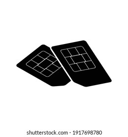plantilla de símbolo vector de icono de tarjeta sim