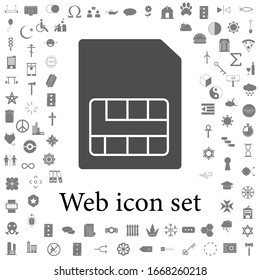 Icono de tarjeta SIM. iconos web conjunto universal para web y móvil