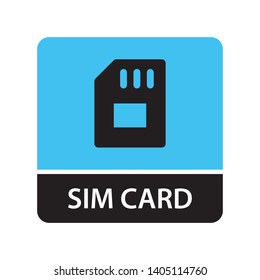 Sim card icon for web and mobile