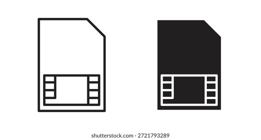 Icono de tarjeta SIM para su diseño de Sitio web, logotipo, App, interfaz de usuario. EPS10