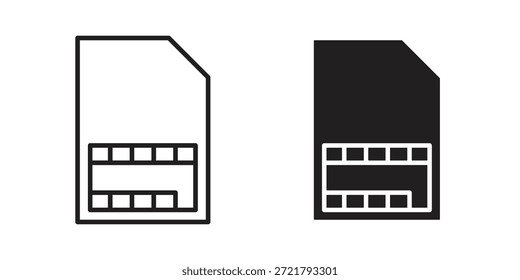 Icono de tarjeta SIM para su diseño de Sitio web, logotipo, App, interfaz de usuario. EPS10