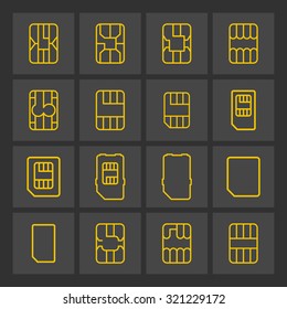 sim card icons