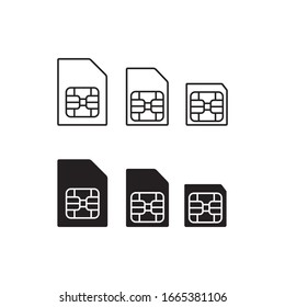 Vektorillustration-Design der Sim-Card-Symbole