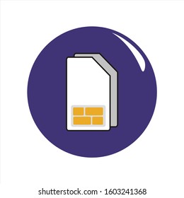 sim card logo symbols vector