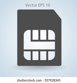 SIM card mobile operator vector icon
