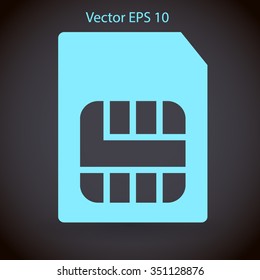 SIM card mobile operator vector icon