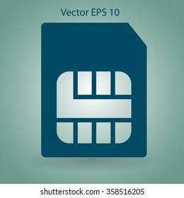 SIM card mobile operator vector icon