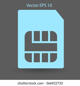 SIM card mobile operator vector icon