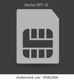 SIM card mobile operator vector icon