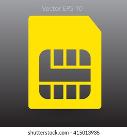 SIM card mobile operator vector icon