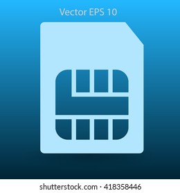 SIM card mobile operator vector icon