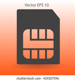 SIM card mobile operator vector icon
