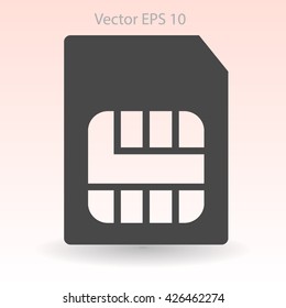 SIM card mobile operator vector icon