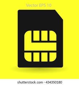 SIM card mobile operator vector icon