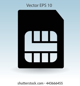 SIM card mobile operator vector icon