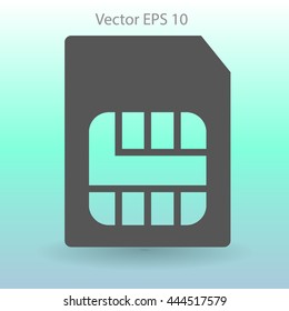 SIM card mobile operator vector icon