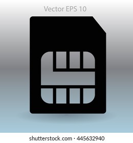 SIM card mobile operator vector icon