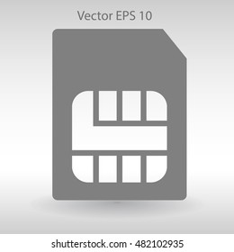 SIM card mobile operator vector icon