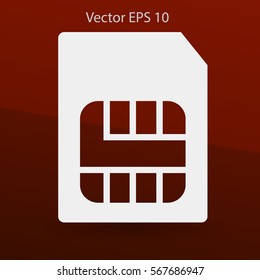 SIM card mobile operator vector icon