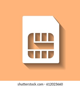 SIM card mobile operator vector icon