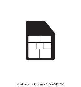 Sim card phone icon design ilustration vector templat