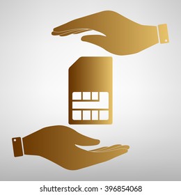 Sim card sign