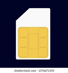 Sim card smartphone vector graphic