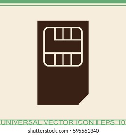 Sim card symbol.
