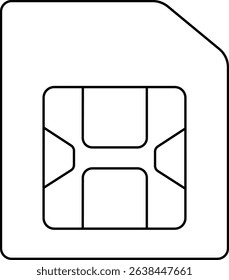 Sim Card Symbol Design Icon