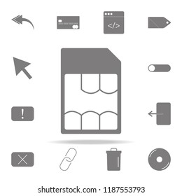 sim card symbol icon. web icons universal set for web and mobile