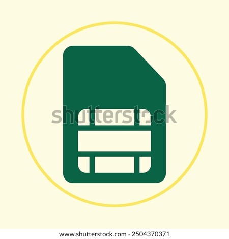 Sim card trendy icon master abstract vector illustration colorful artwork beautiful design.eps