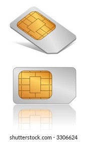 SIM card vector