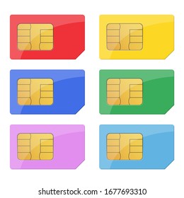 Sim card vector design illustration isolated on white background