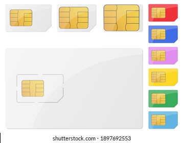 Sim card vector design illustration isolated on white background