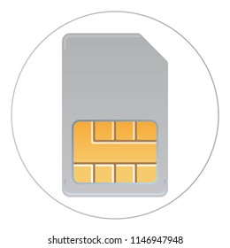 Sim card vector icon